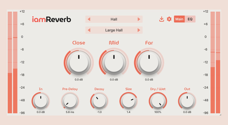 iamReverb переосмысливает реверберацию – превосходит расширенное моделирование реверберации