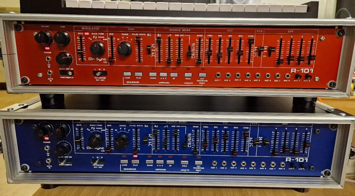 DinSync R-101 рэковый синтезатор реплика Roland SH-101