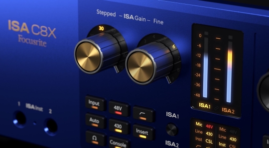 Focusrite ISA C8X многоканальный аудиоинтерфейс синий корпус рэковый