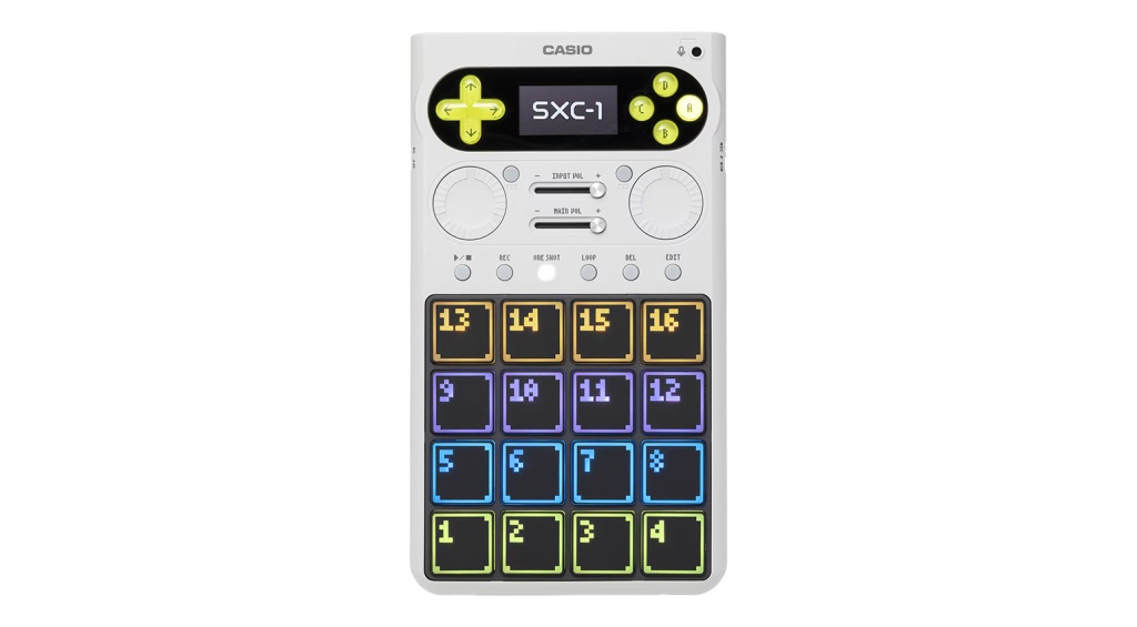 Casio SXC-1 вид сверху с панелью управления и пэдами