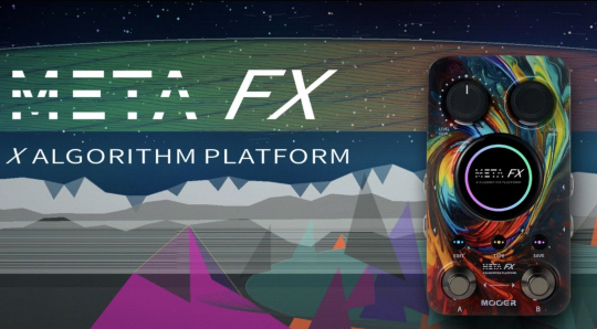 Педаль эффектов Mooer Meta FX с круглым сенсорным экраном и RGB-подсветкой для гитары и синтезатора
