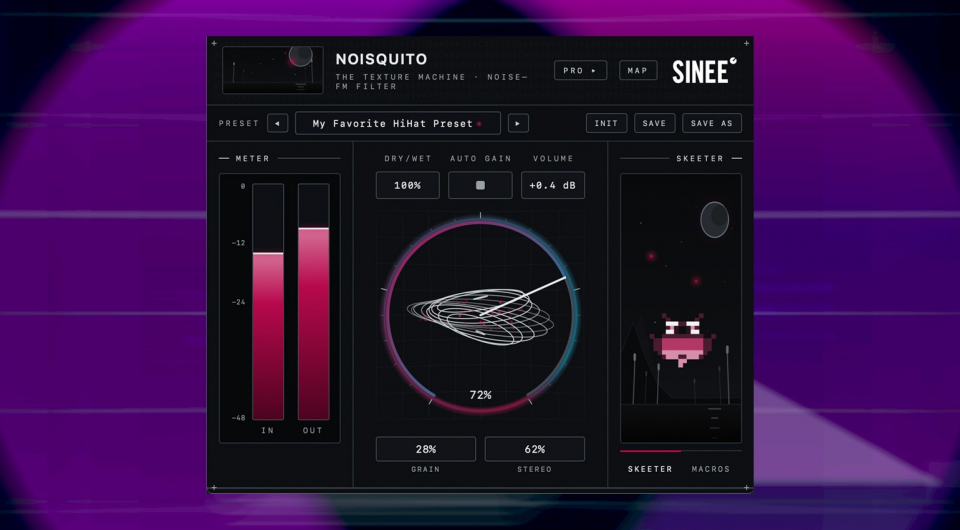 Обложка статьи о плагине модуляции шума SINEE Noisquito для электронной музыки