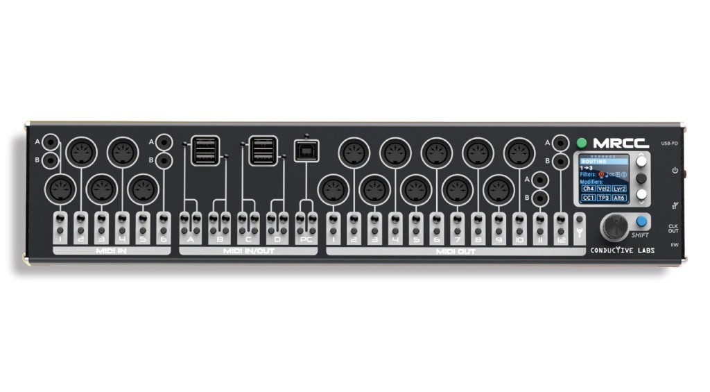 Профессиональный MIDI-маршрутизатор Conductive Labs MRCC для DAWless-систем