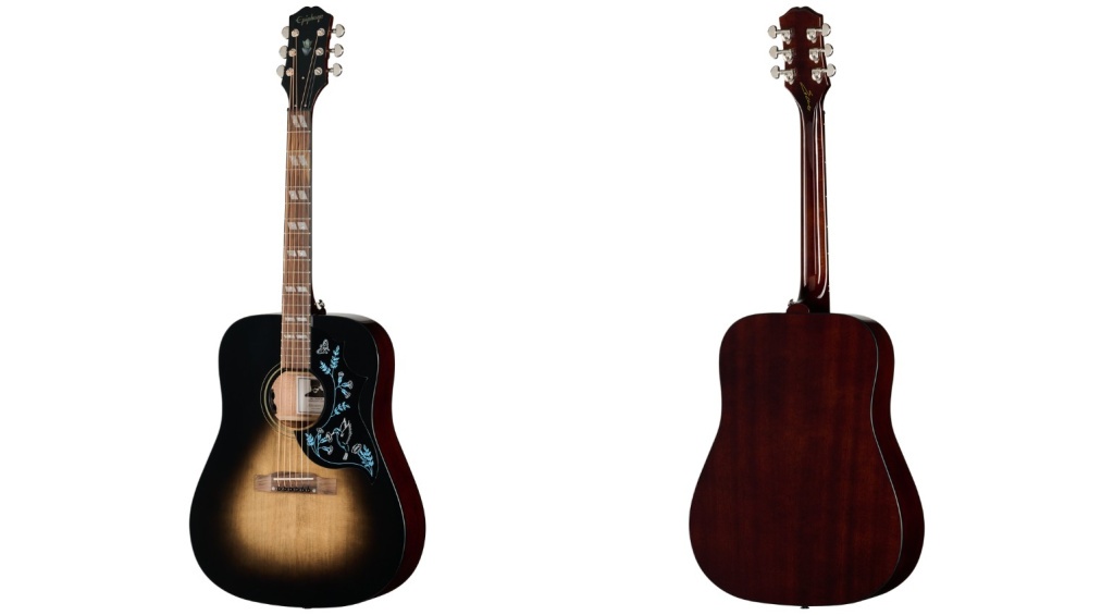 Гитара Epiphone Eric Church в отделке Cobra Burst крупным планом