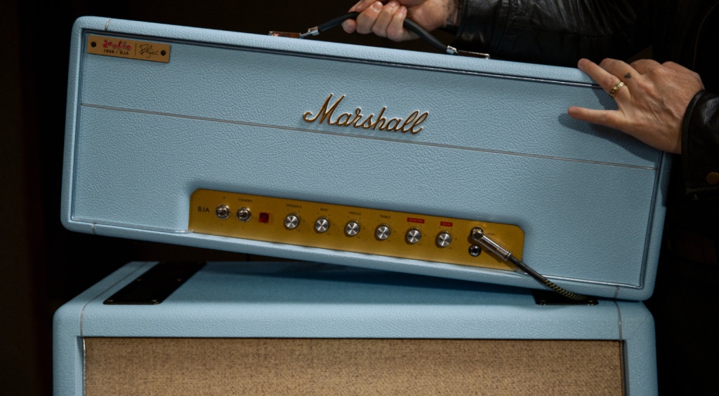 Панель управления Marshall 1959BJA с регуляторами и модом Dookie для панк-рок звучания
