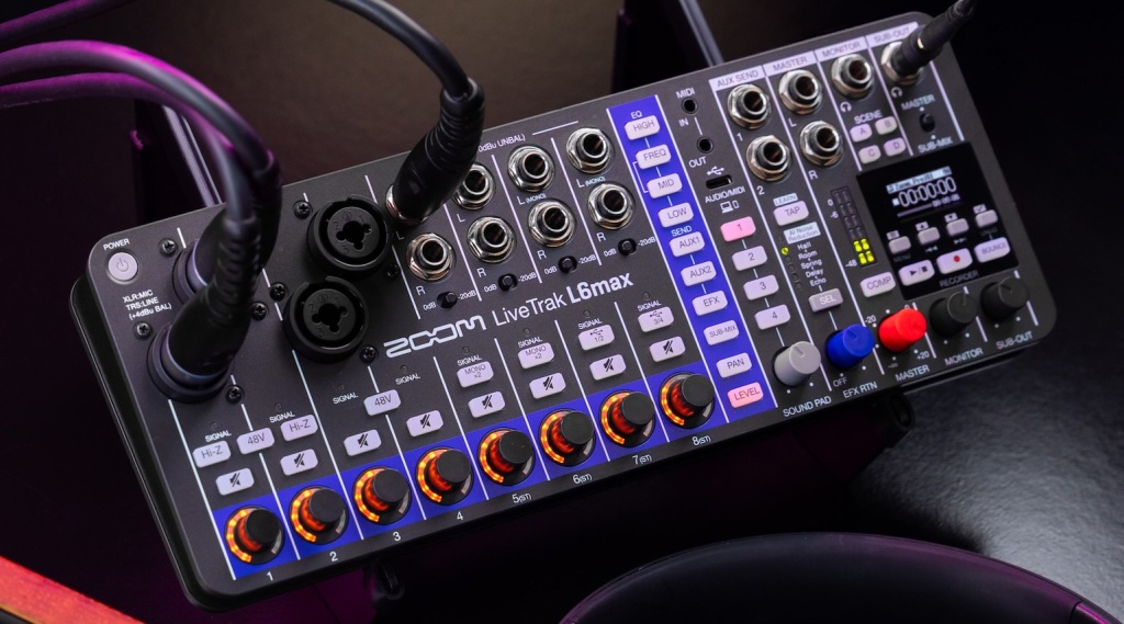 Zoom LiveTrak L6max - многоканальный портативный микшер-рекордер