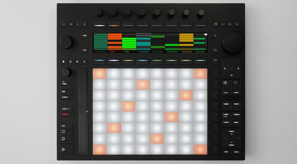 Ableton Push 3 с MPE-матрицей пэдов и обновленным workflow в Session View