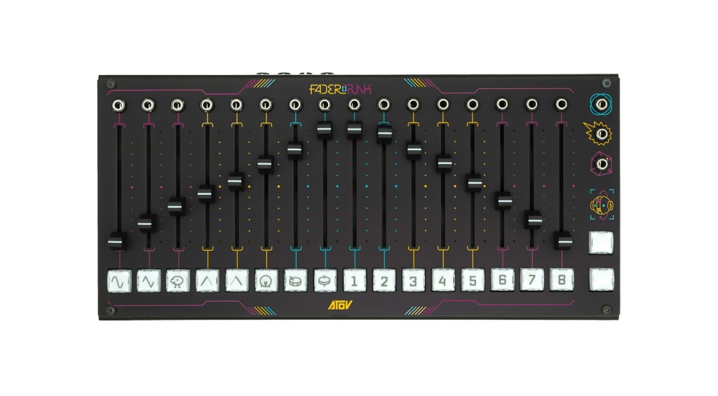 ATOV FaderPunk на рабочем столе — драм-секвенсор FP-Grids в действии